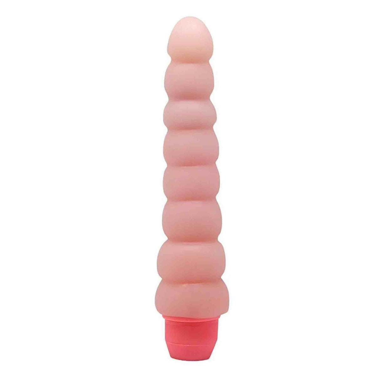 Vibratore a spina modulabile silicone morbido rosa carne