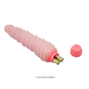 Vibratore rosa carne batteria AAA interna rimovibile