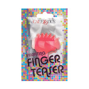 Confezione sacchetto Vibratore da dito rosso Calexotics logo visibile
