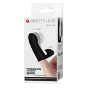Confezione vibratore da dito Pretty Love Adonis nero con istruzioni