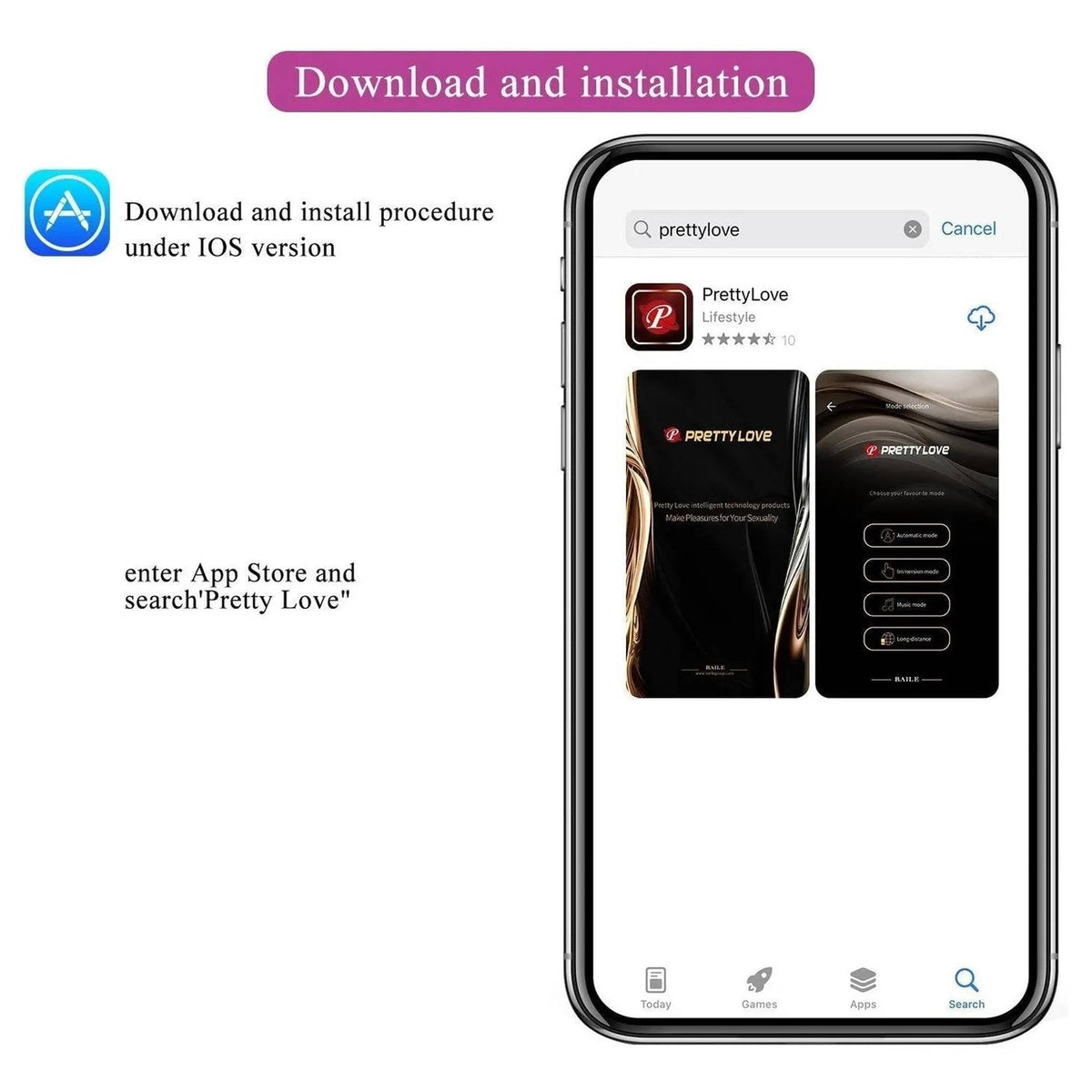 Download app Pretty Love iOS App Store procedura installazione