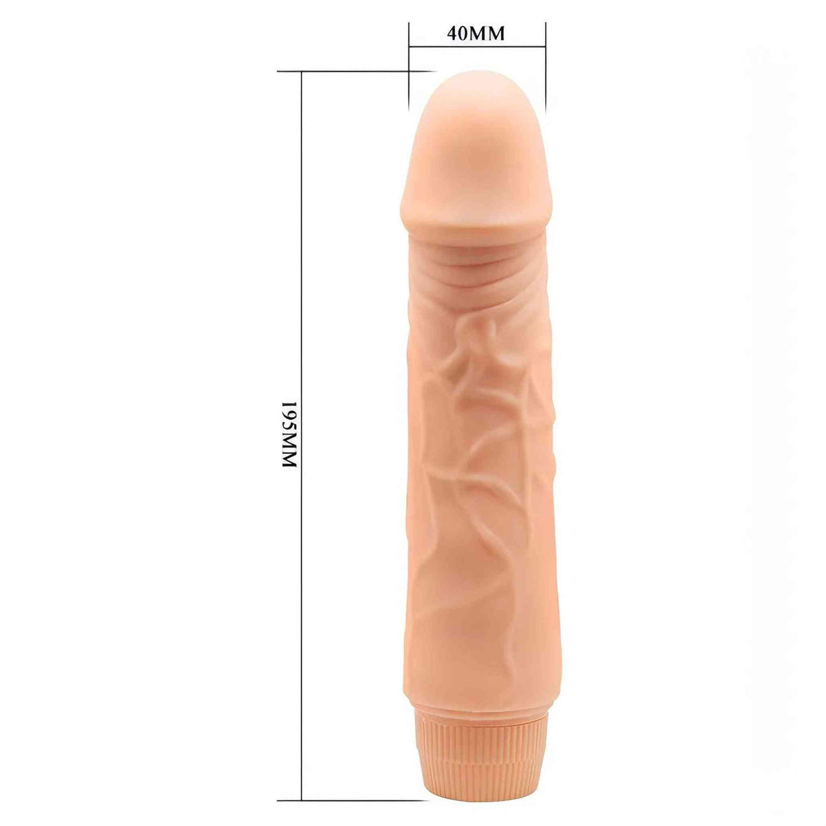 Vibratore morbido realistico 19.5 cm