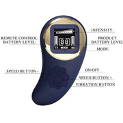 Telecomando ergonomico Vivian blu scuro con display LCD multifunzione