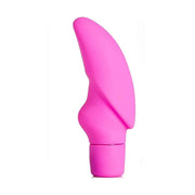 Vibratore clitorideo rosa acceso Voluptuous Tongue vista frontale curva pronunciata