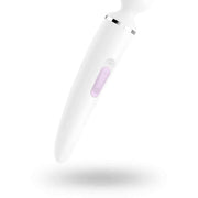 Wand-er Woman Wand Vibrator - White/Chrome