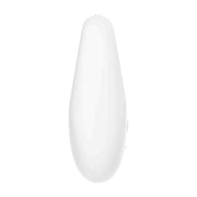Retro vibratore Lay-On Satisfyer bianco opaco forma allungata simmetrica senza dettagli visibili