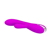 Vibratore rabbit viola ergonomico Pretty Love Wilbur vista laterale