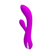 Vibratore rabbit viola Pretty Love Wilbur forma curva e ramo esterno