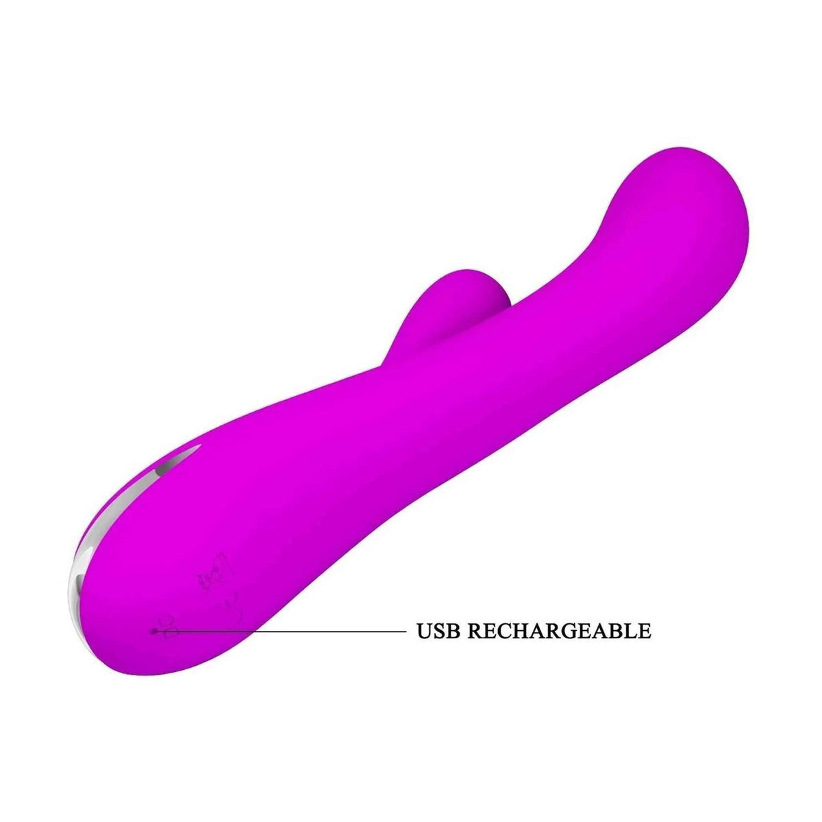 Base ricarica USB vibratore rabbit viola Pretty Love Wilbur silicone
