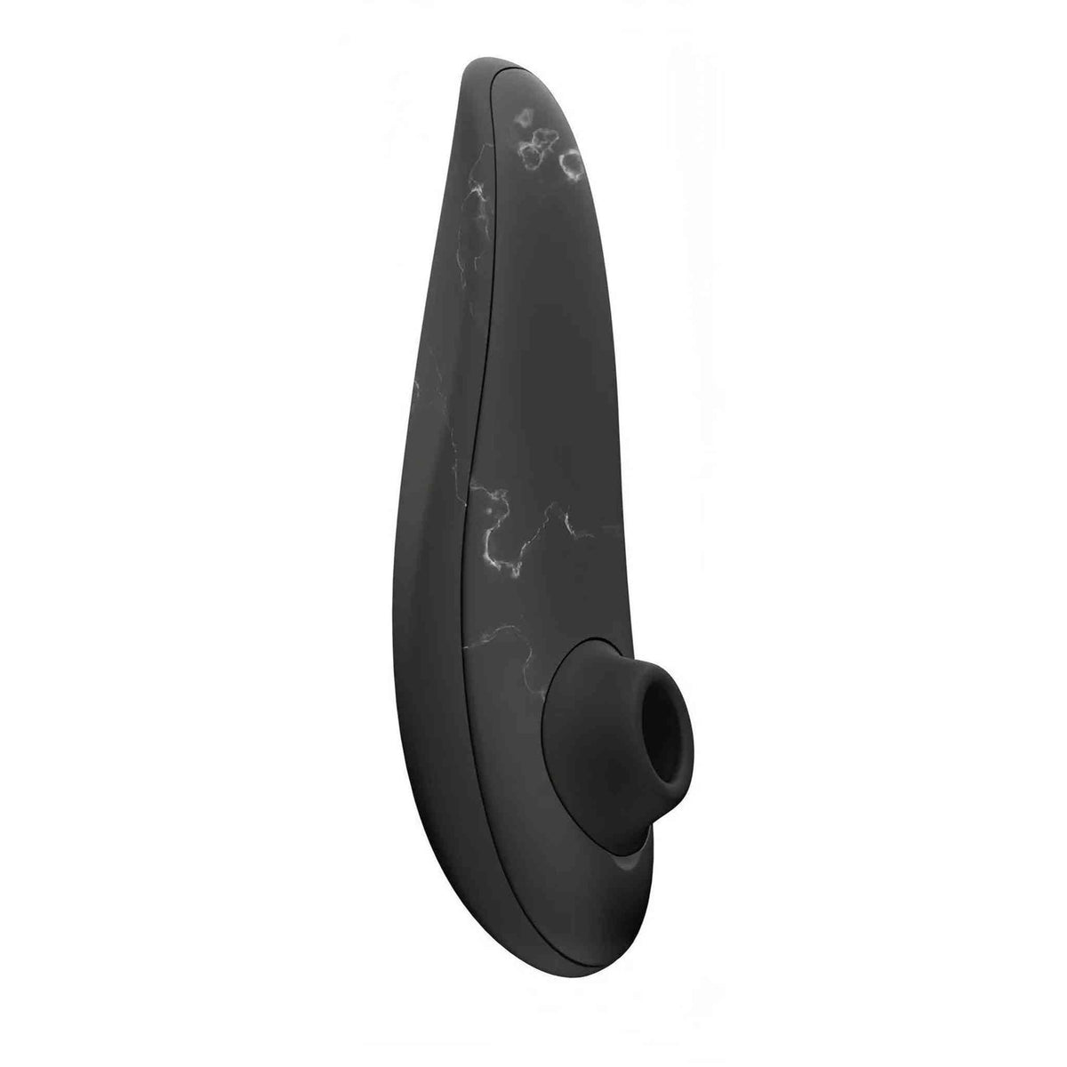 Lato destro testina silicone nero Womanizer nero marmo venature bianche