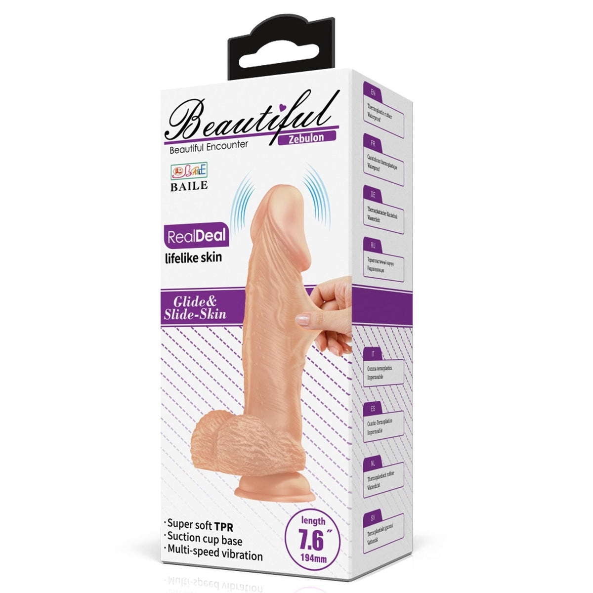 Zebulon Dildo Realistico Vibrante