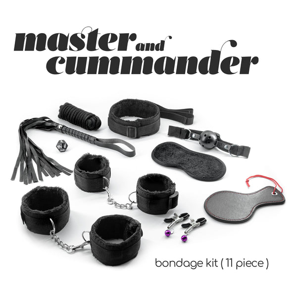 Kit Bondage Master & Cummander 11 Pezzi Crushious – Kit BDSM Foderato, foto 1