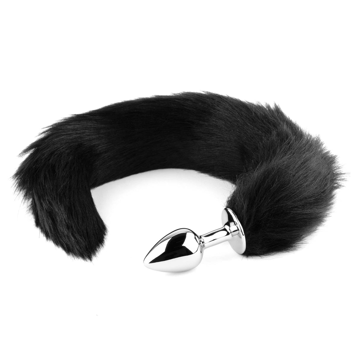 Fox Tail Nera con Plug in Acciaio