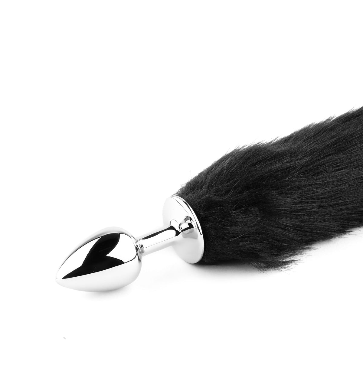 Fox Tail Nera con Plug in Acciaio