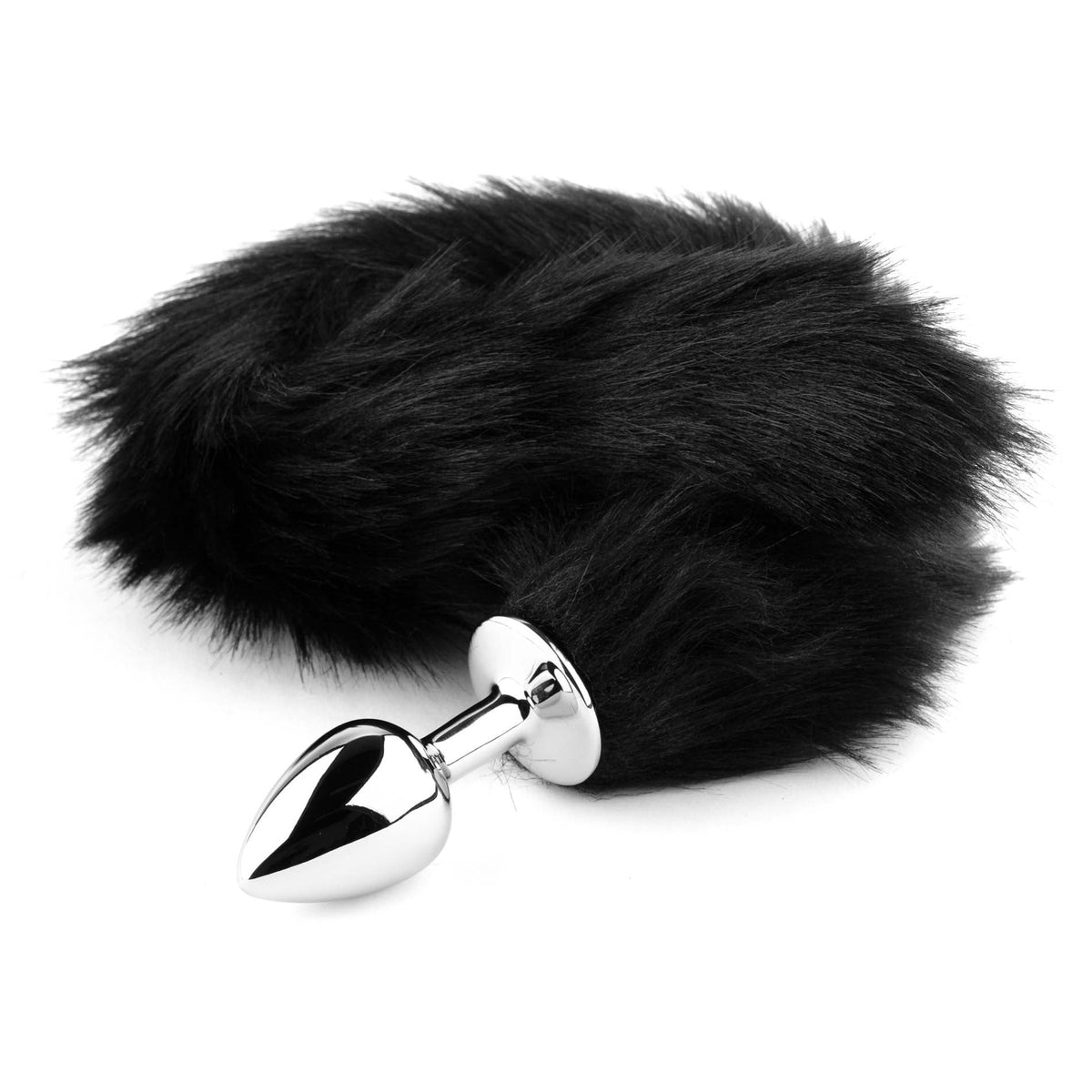 Fox Tail Nera con Plug in Acciaio