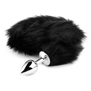 Fox Tail Nera con Plug in Acciaio