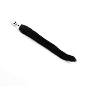 Fox Tail Nera con Plug in Acciaio