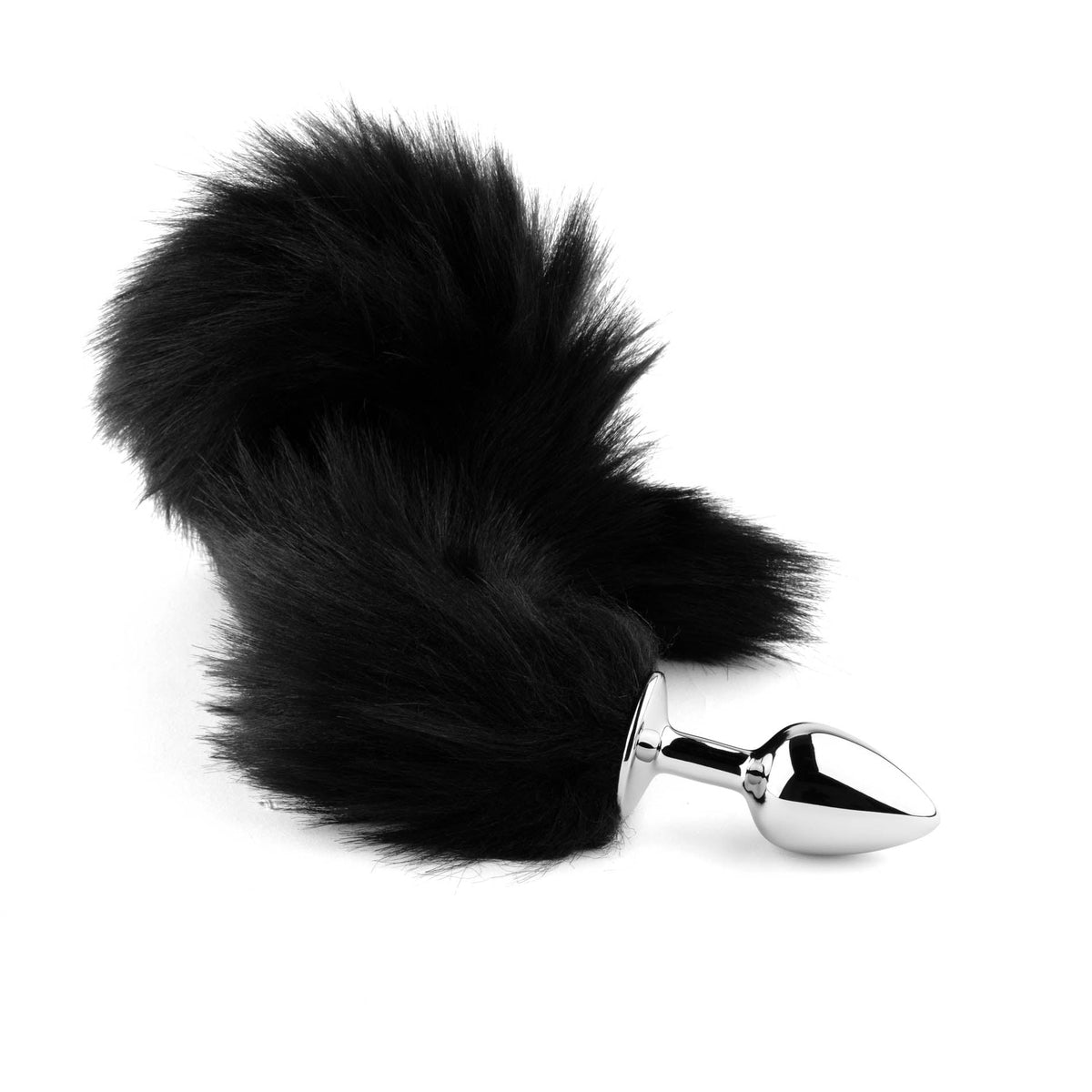 Fox Tail Nera con Plug in Acciaio