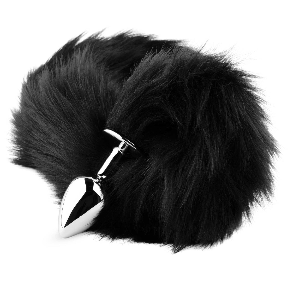 Fox Tail Nera con Plug in Acciaio