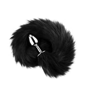 Fox Tail Nera con Plug in Acciaio