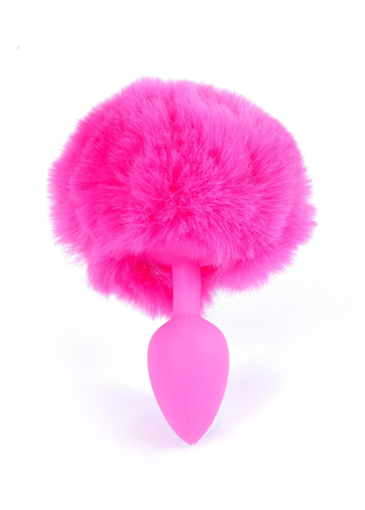 Plug anale silicone rosa texture pelliccia