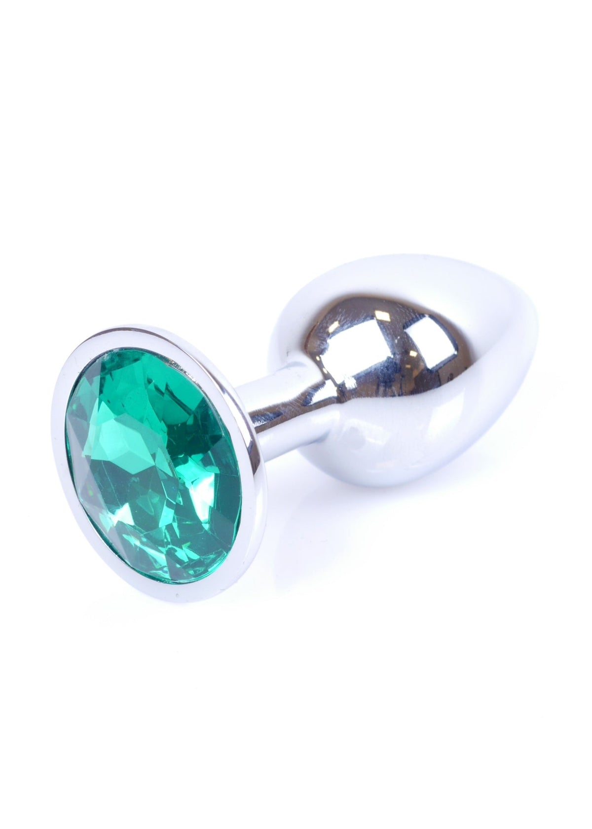Diamante Anale in Acciaio con Gemma Verde
