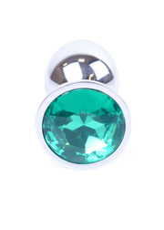 Diamante Anale in Acciaio con Gemma Verde