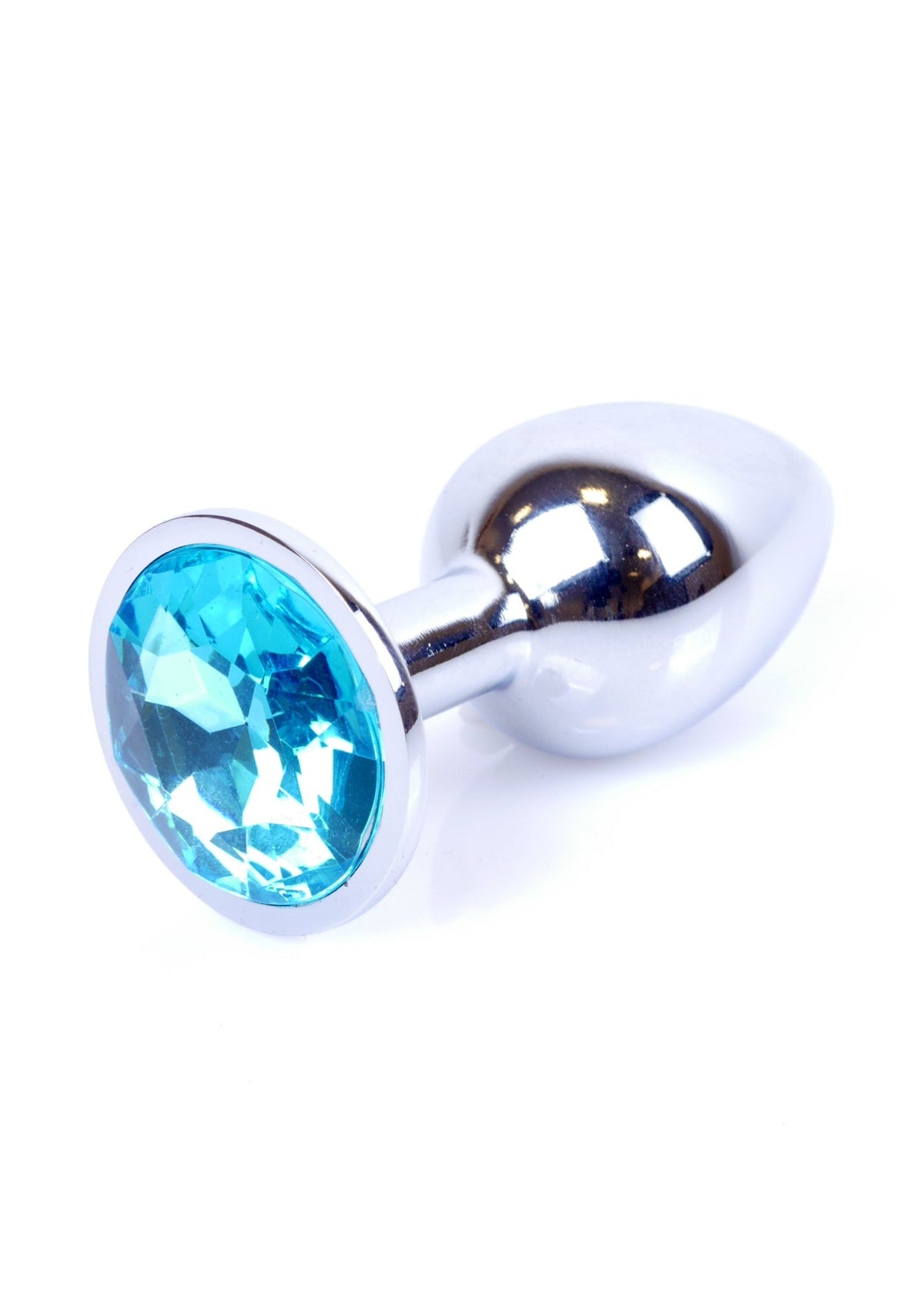 Diamante Anale in Acciaio con Gemma Azzurra