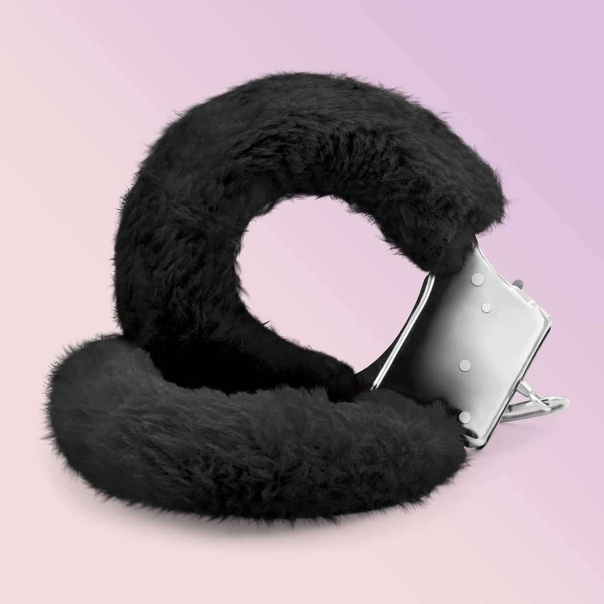 Love Cuffs Crushious – Manette in Peluche Nere o Rosse, foto 5