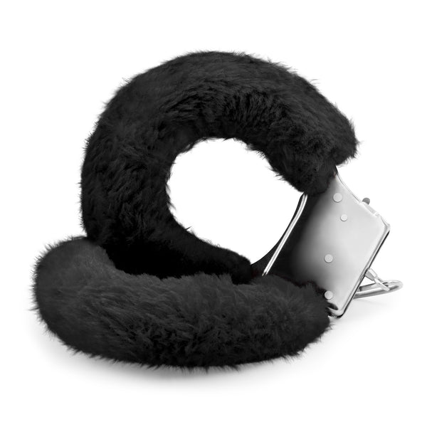 Love Cuffs Crushious – Manette in Peluche Nere o Rosse, foto 1