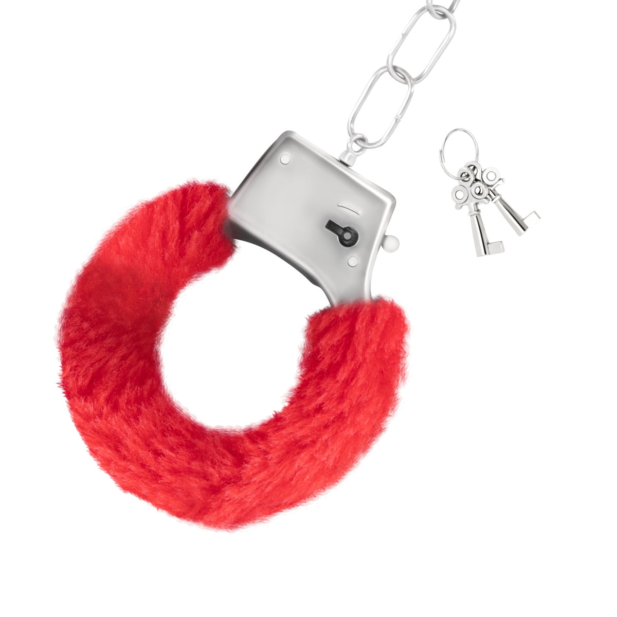Love Cuffs Crushious – Manette in Peluche Nere o Rosse, foto 7