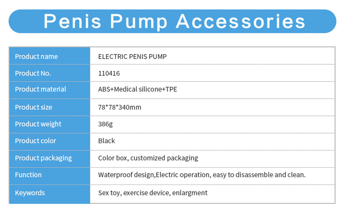 Super Strong Pompa Elettrica Vacuum Pene