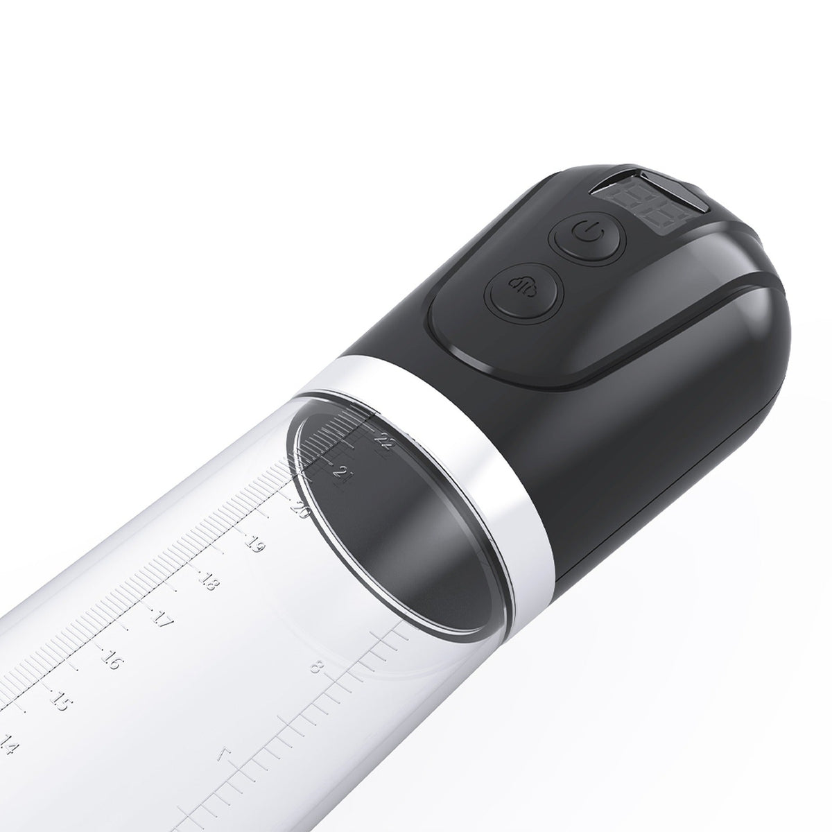 Pompa pene elettrica Go Pump con display LCD e scala graduata trasparente