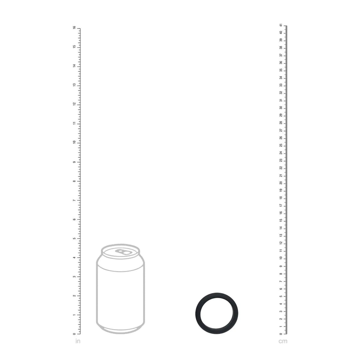 Wide O Anello Fallico in Silicone 42 mm